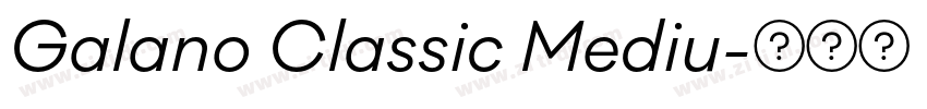 Galano Classic Mediu字体转换